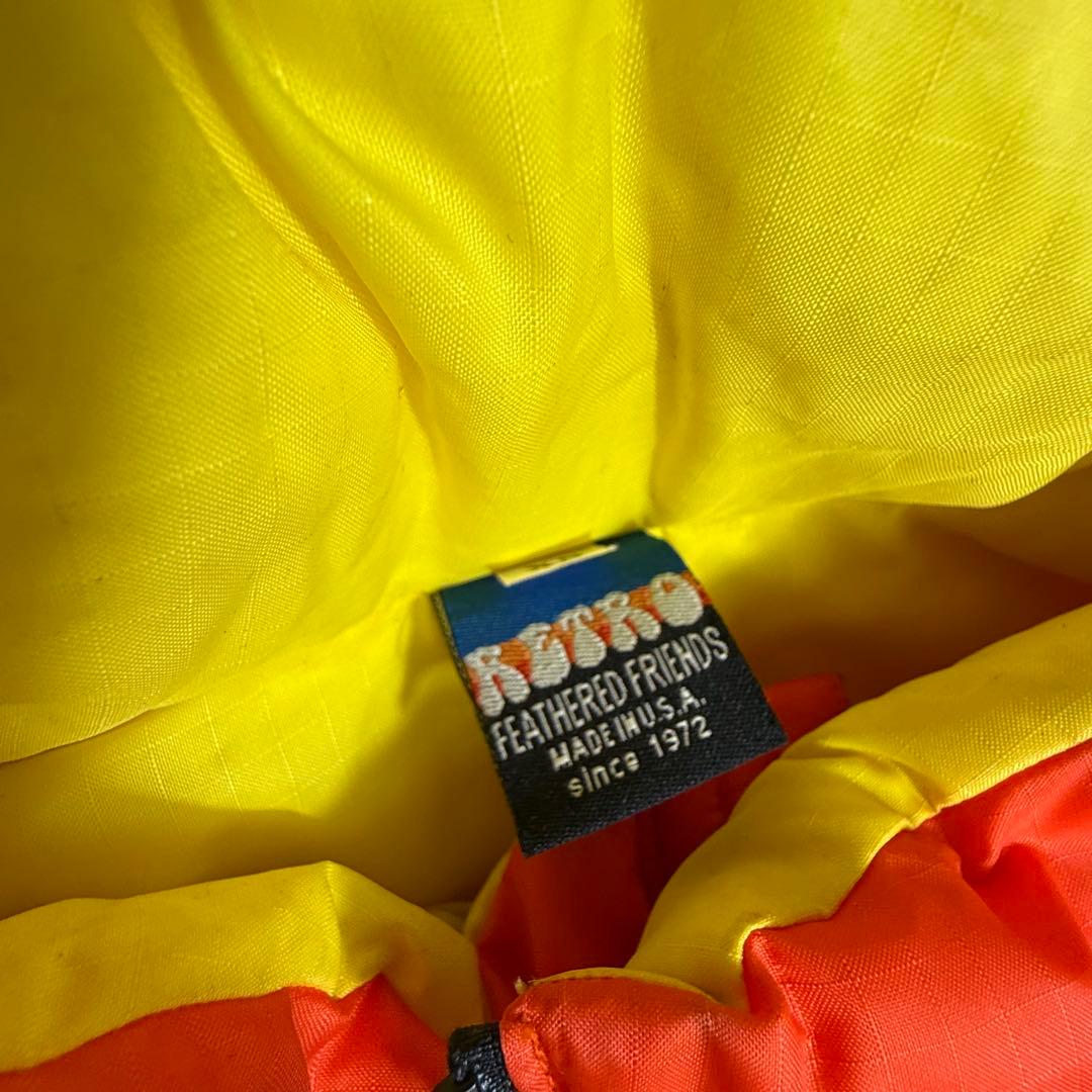 Feathered Friends ダウンベスト オレンジ XS - メルカリ