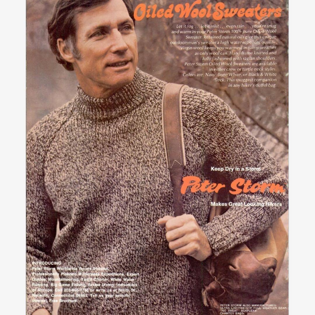 希少】70s ピーターストーム タートルネックセーター 雨降りタグ