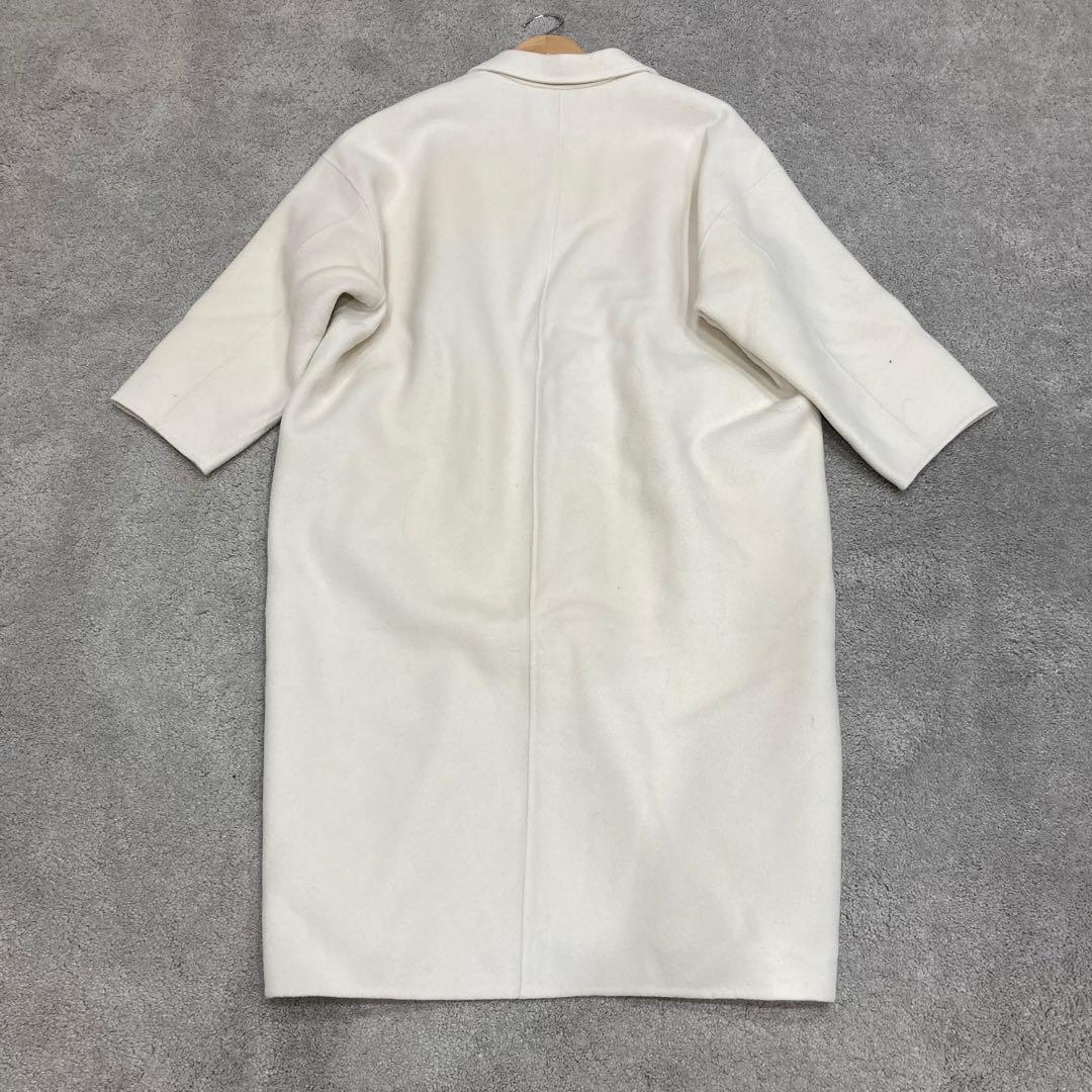 uncrave アンクレイヴ リバーロングチェスターコート ホワイト M相当