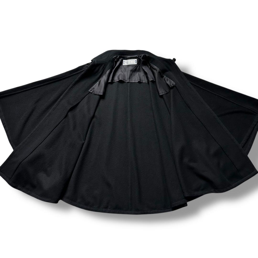 希少 未使用級 イヴサンローラン ケープコート ポンチョ マント