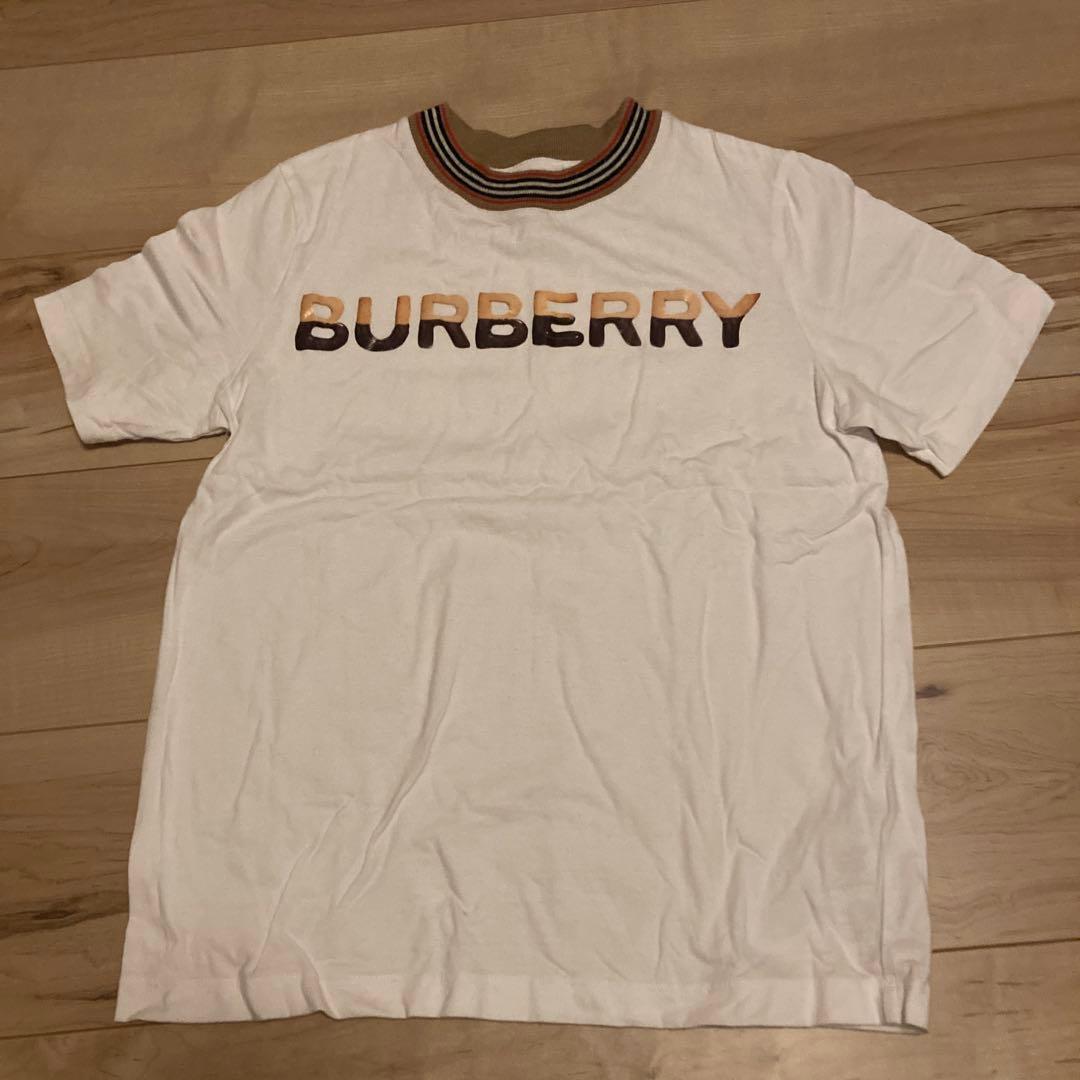 BURBERRY ロゴ Tシャツ ホワイト 中古・古着通販】BURBERRY (バーバリー) TBロゴTシャツ ホワイト