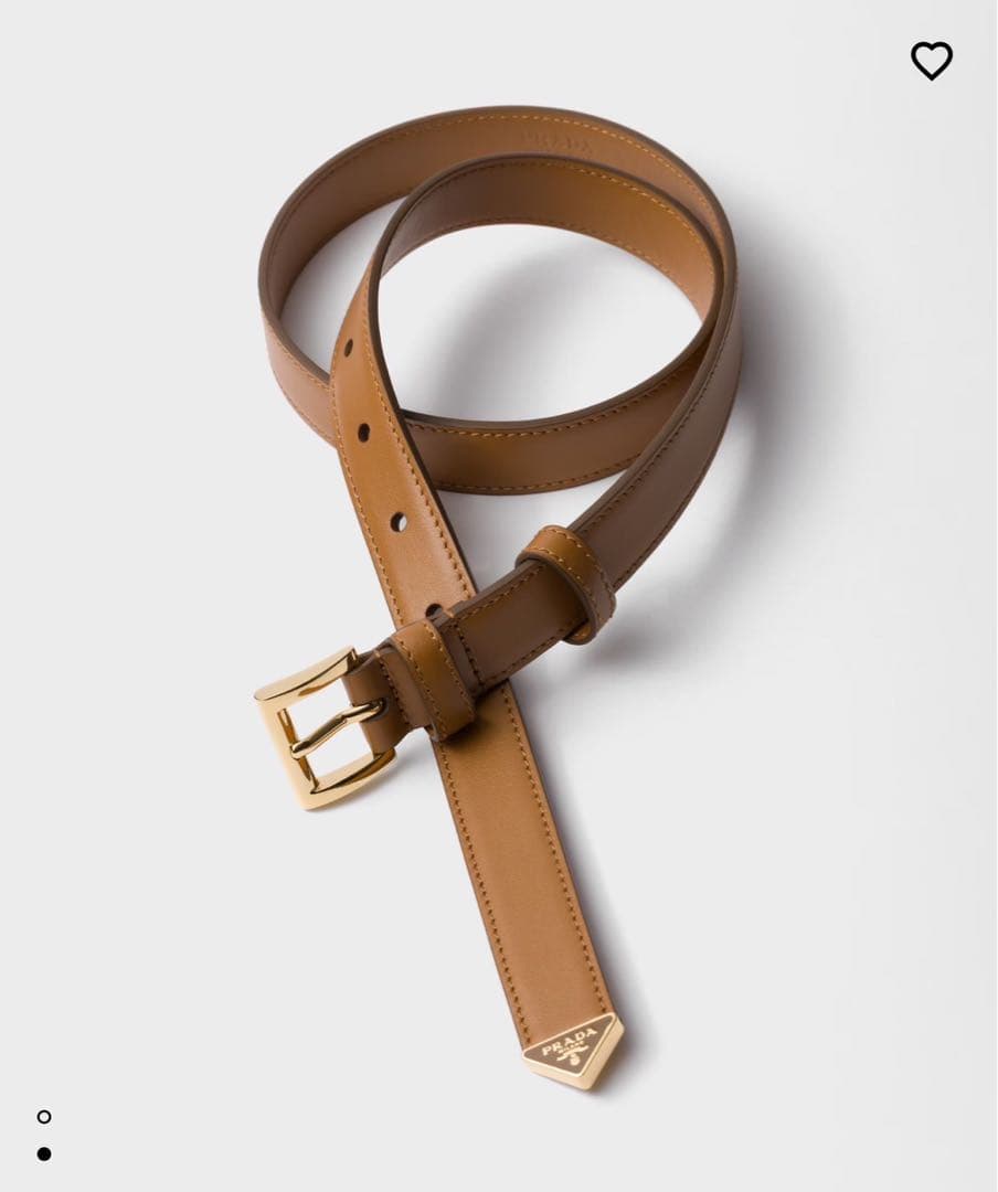 新品未使用品 PRADA レザーベルト キャメル Prada レザーベルト | ブラウン | FARFETCH JP