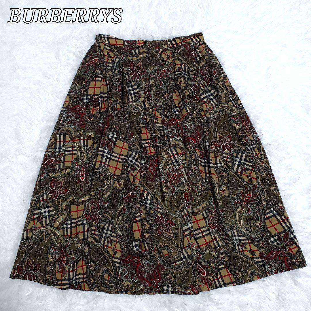 美品希少✨BURBERRY　総柄　スカート　ノバチェック　ペイズリー 美品希少✨BURBERRY 総柄 スカート ノバチェック ペイズリー