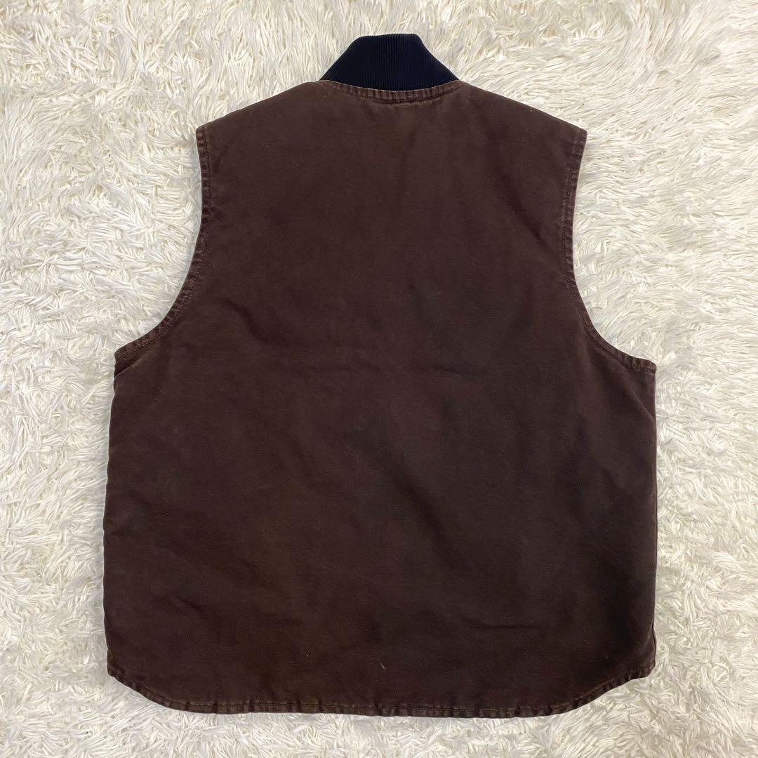 08年製 carhartt カーハート ダックベスト V02 ダークブラウン - メルカリ
