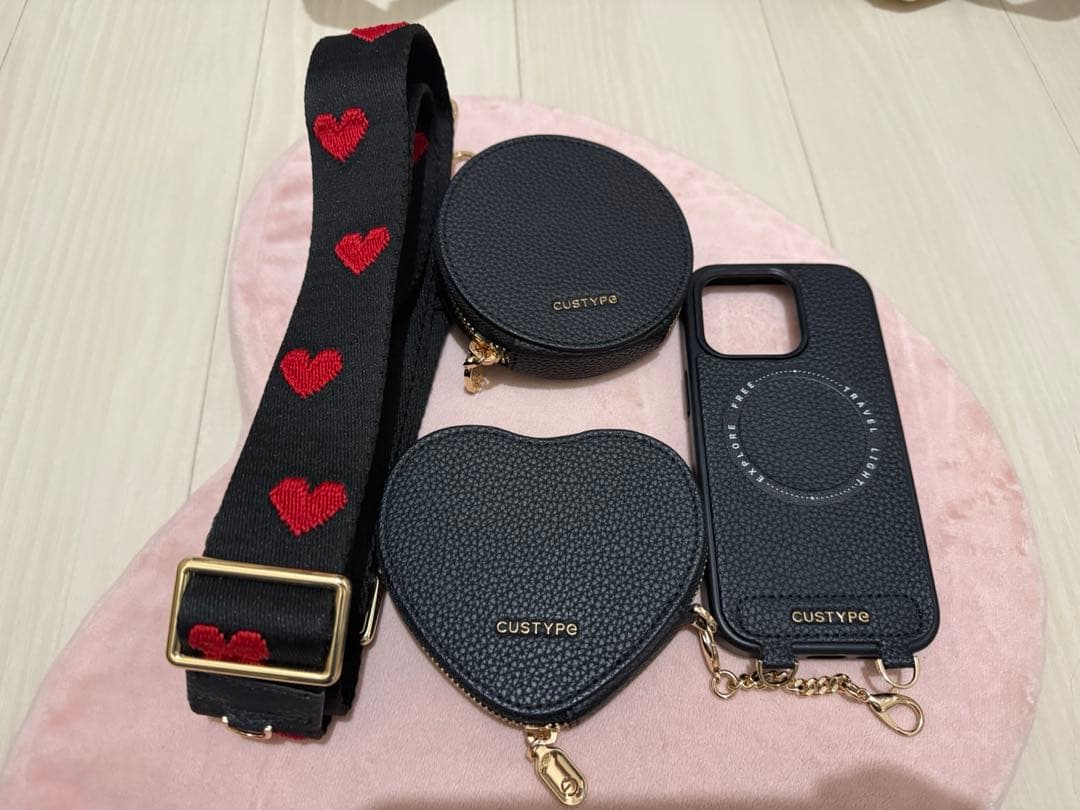 CUSTYPE iPhone16pro ケース iPhone 16 Pro Wallet Phone Case with Crossbody Strap & Wristlet