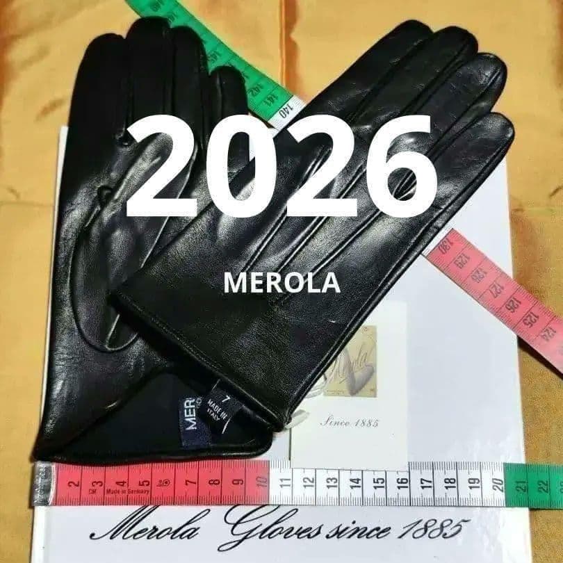一部完売 今季 メローラ ナッパ黒 ライニングなし グローブ革手袋