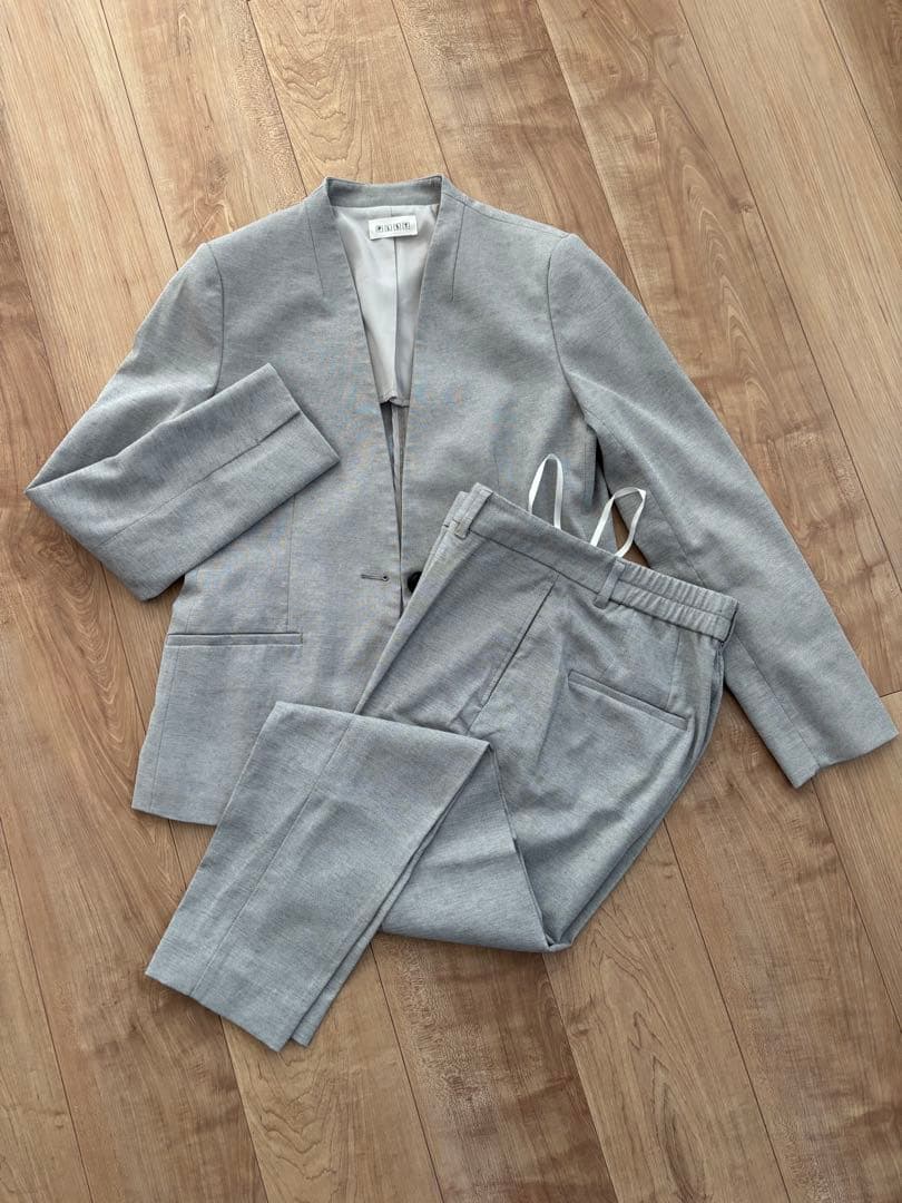 PLST グレー パンツスーツ セット 楽天市場】プラステ plst セットアップ スーツの通販