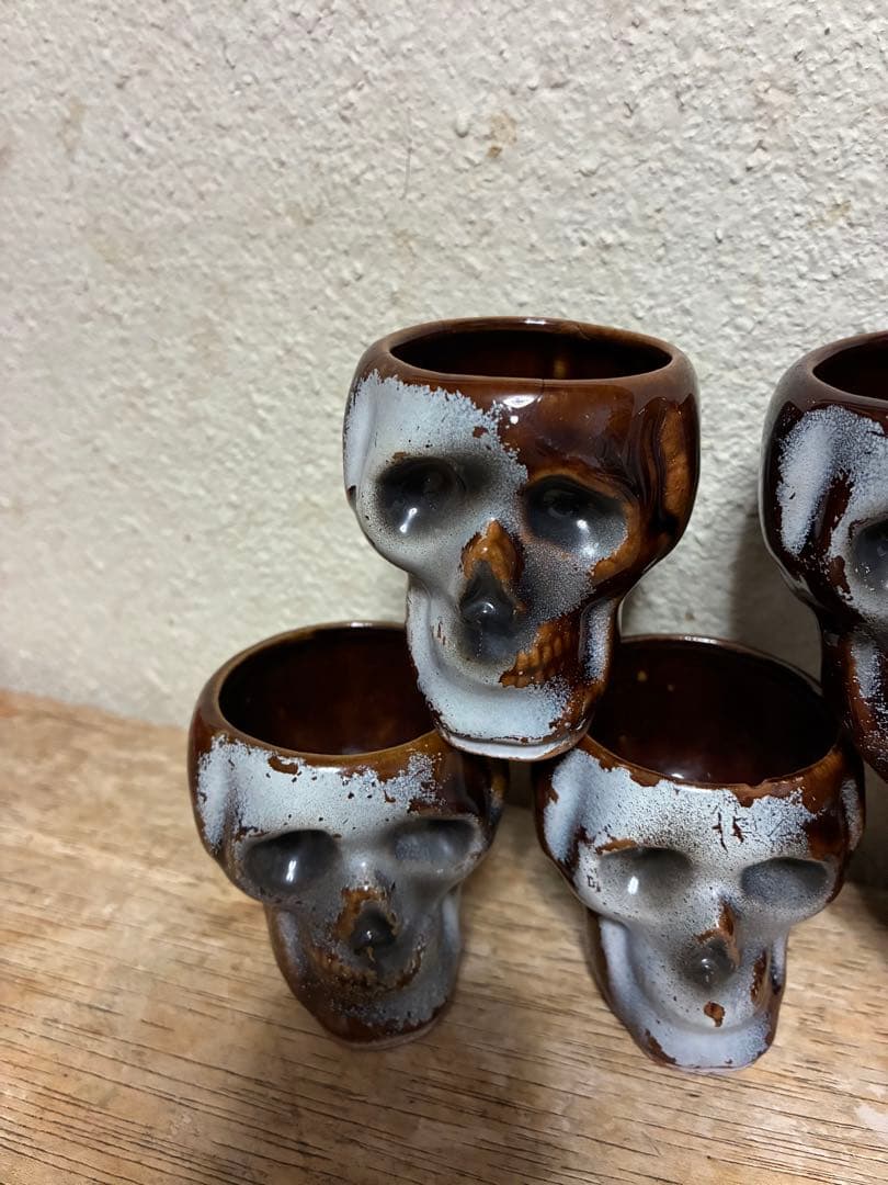 ビンテージ50s スカル 髑髏 骸骨 デカンタ ネイバーフッド ハロウィン 死神