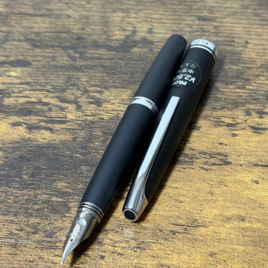 未使用　1975年製　艶消し　マットブラック　ミュー　パイロット　万年筆　中字 超激レア】PILOT パイロット μ ミュー マットブラック ペン軸非一体型
