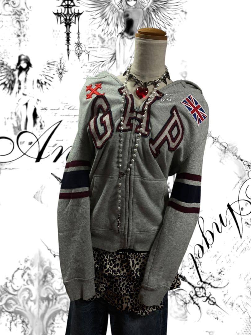 激レア✴︎y2k十字架星ビジューワッペンGAPジップフェアリーグランジ