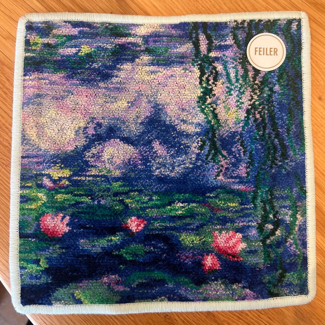 モネ 睡蓮のとき ハンカチ タオル グリーン モネ展 上野 国立西洋