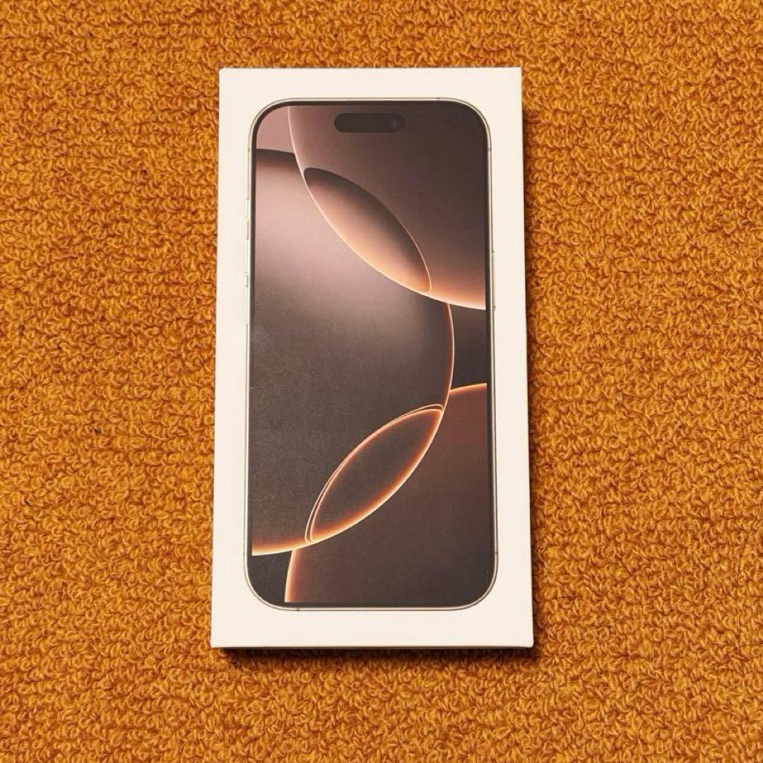 スマートフォン本体 iPhone 16 Pro, Desert Titanium, 128GB AT&T iPhone 16 Pro 512GB Desert Titanium. Apple Intelligence