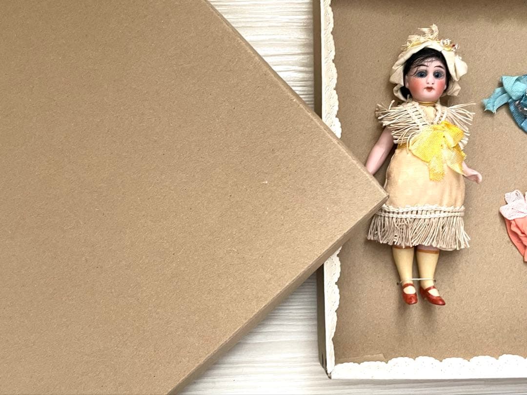 Hertwig オリジナル 箱付 アンティーク ドール ミニョネット ドイツ