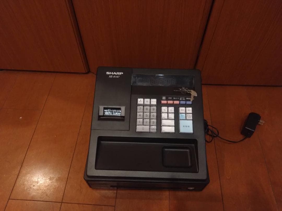 難あり 動作確認済 SHARP XE-A147 電子 レジスター 鍵2個 ☆