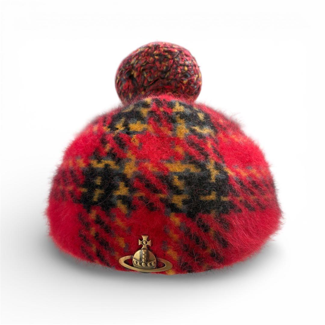 ヴィヴィアンウエストウッド⚫︎ベレー帽⚫︎ボンボン⚫︎オーブ⚫︎赤