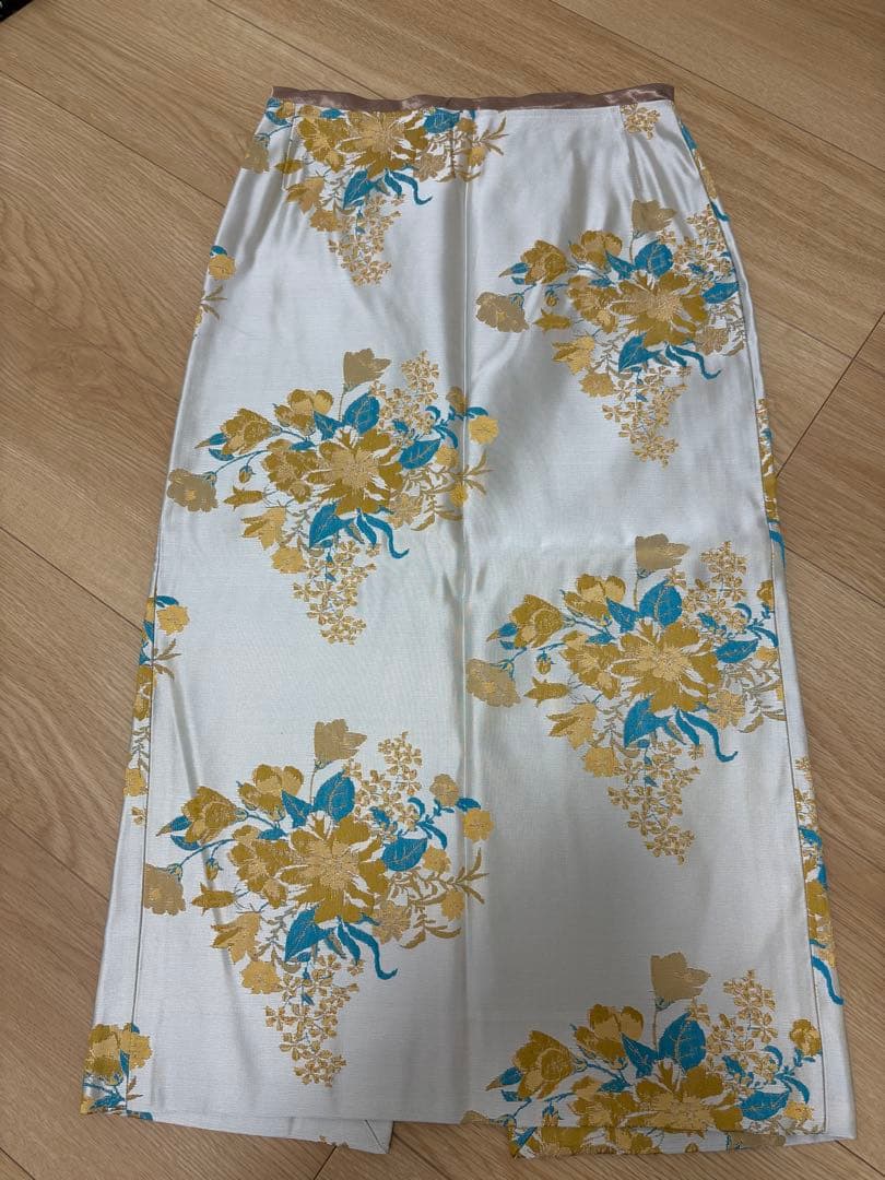 スカート 洗える】ナイロンチェックタフタ タックスカート