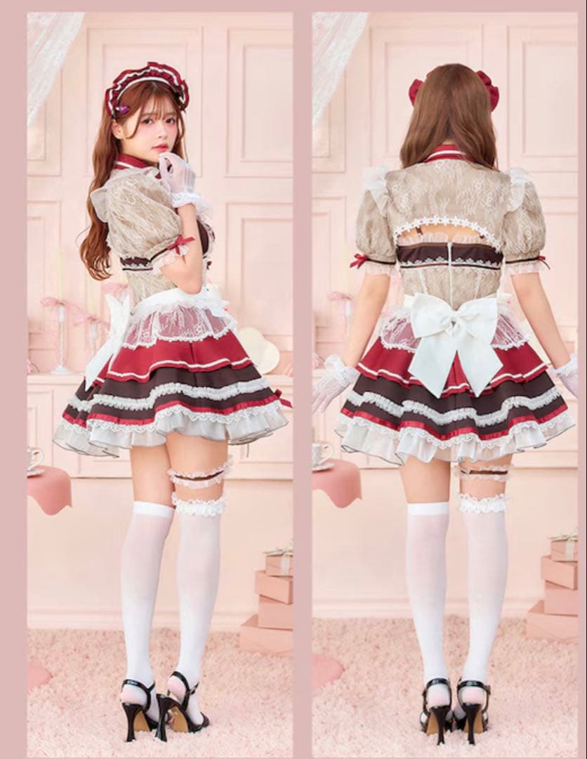 ピュアベリーシアーレースメイド《バレンタインコスプレ12点セット》