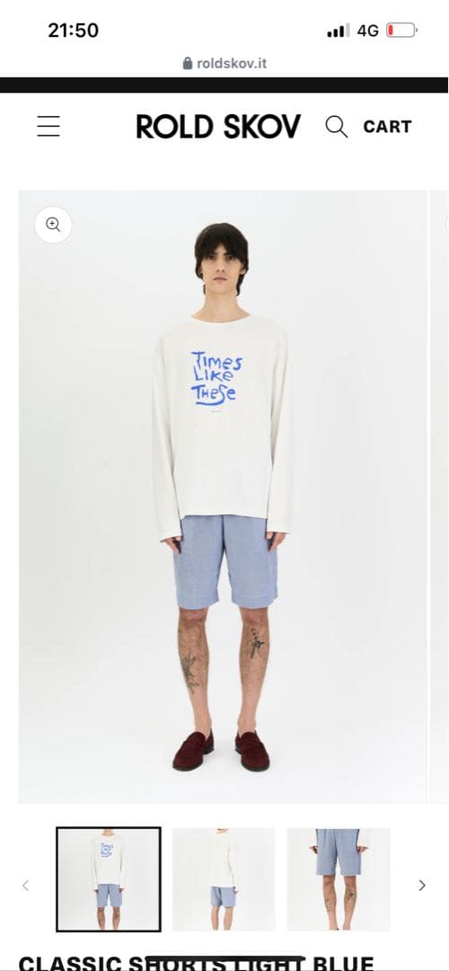 1*t様 ROLD SKOV 25ss SHORTS ショーツ roldskov