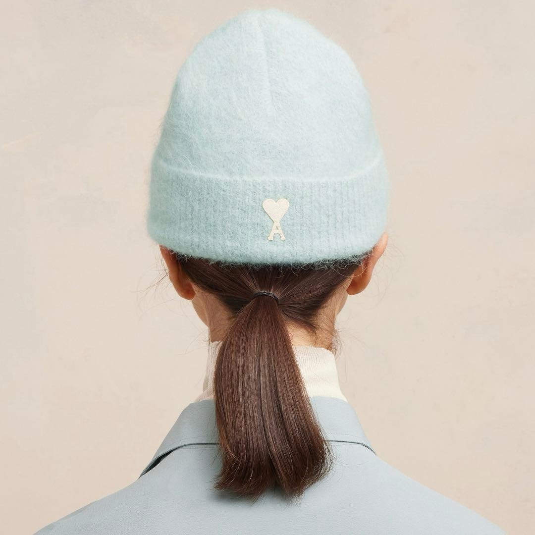 新品未使用】amiparis ビーニー グレー アミパリス ニット帽 - メルカリ