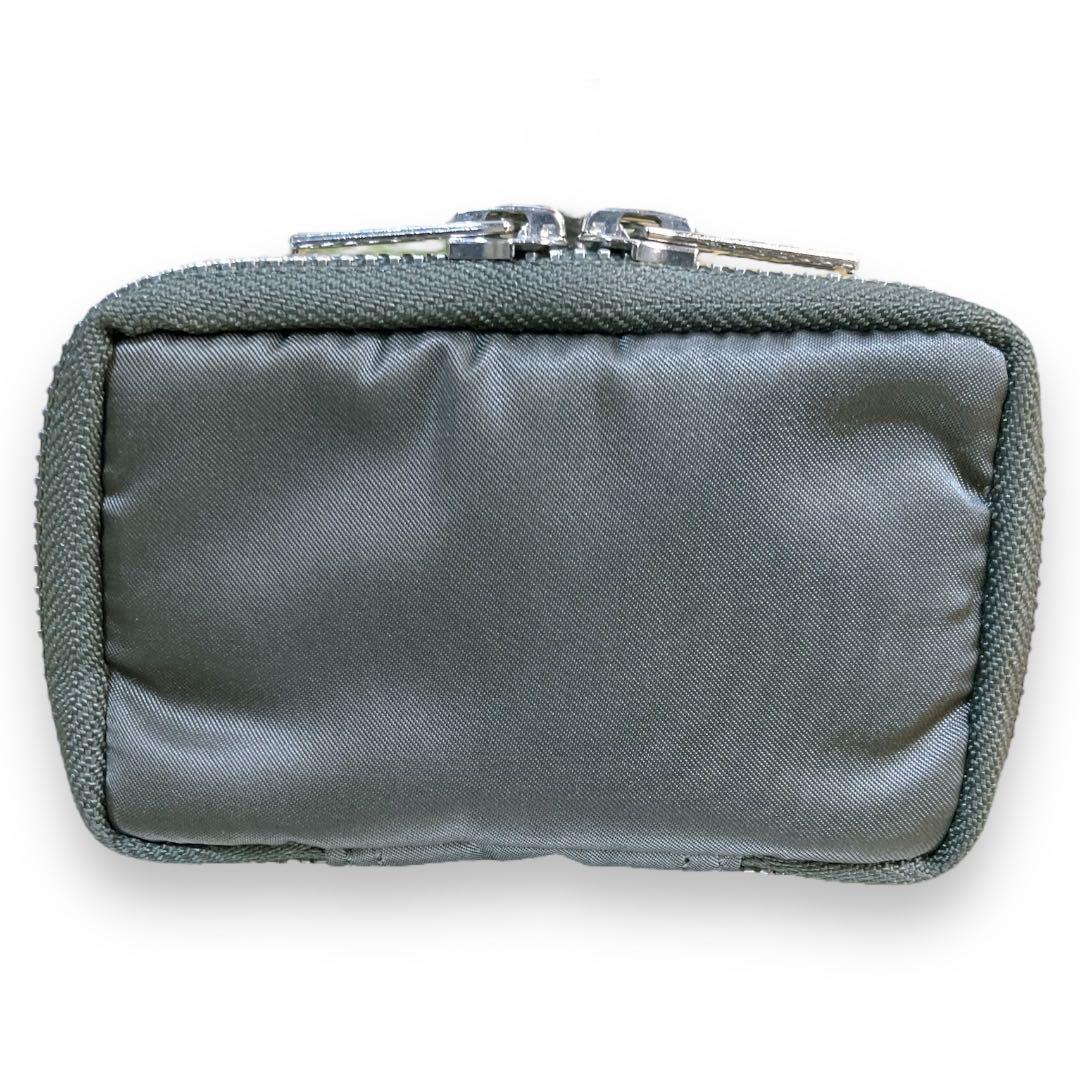 ポーター タンカー 良品 ラウンドファスナー 6連 キーケース セージ