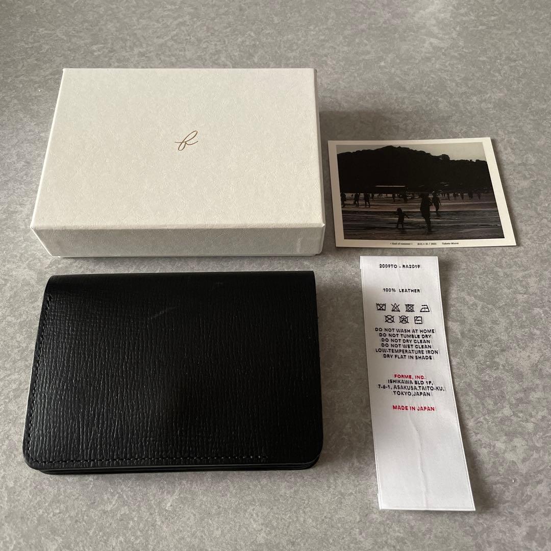 フォルメ　ショートウォレット　サーペンタイン　財布 forme フォルメ｜ショートウォレット（black × black）Serpentine