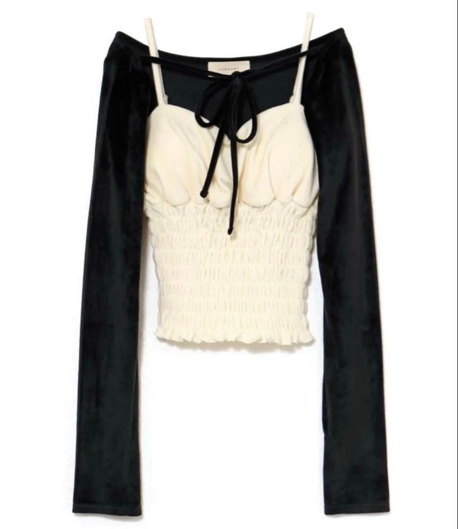 トップス andmary Mei shirring tops mdl_1_010f1b27-b74a-4938-bbe9-