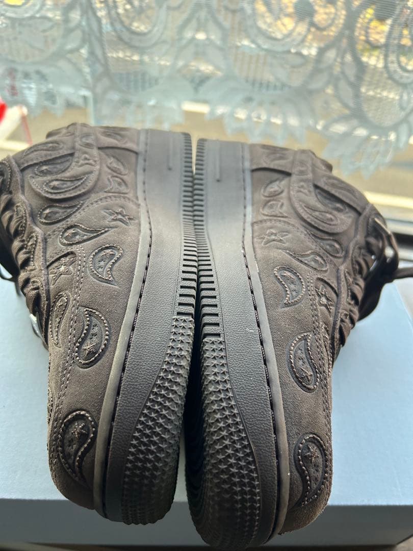 エアフォース1 バロックブラウン ペイズリー刺繍スニーカー28cm 10