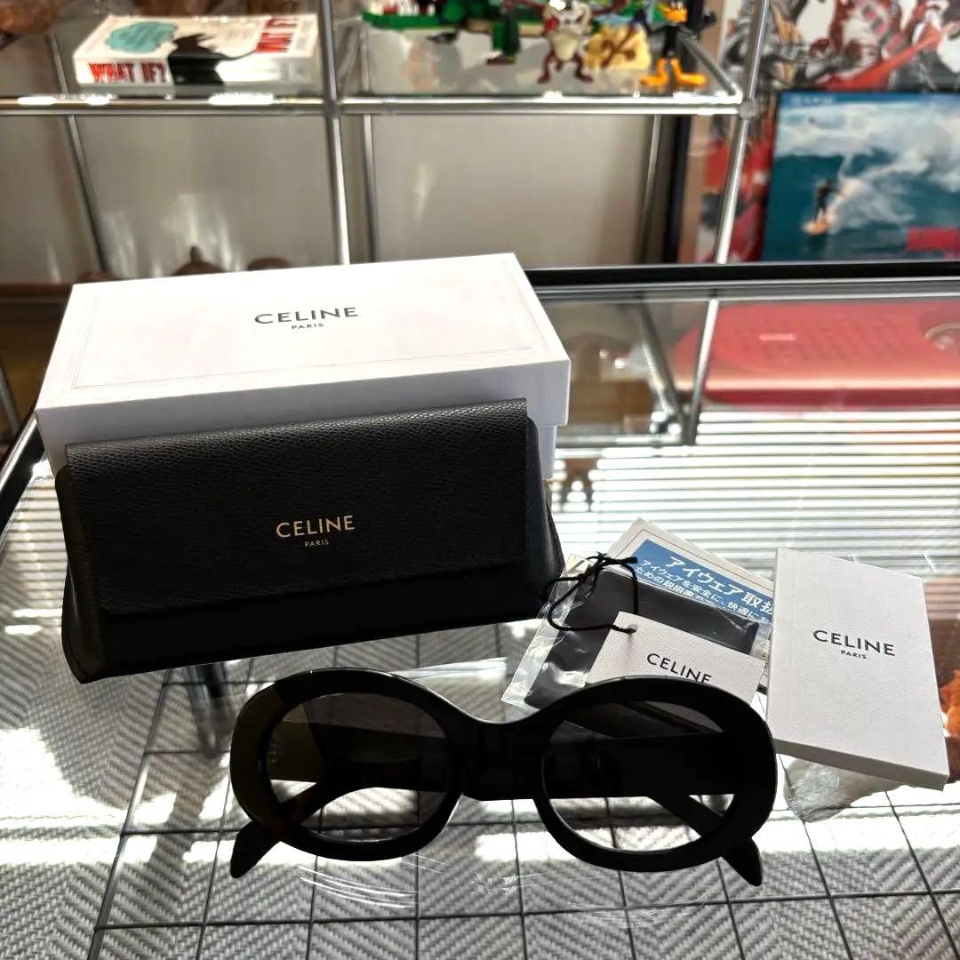 CELINE セリーヌ トリオンフ 01 サングラス / アセテート CELINE トリオンフ 01 Triomphe 01 oval sunglasses576284 (CELINE
