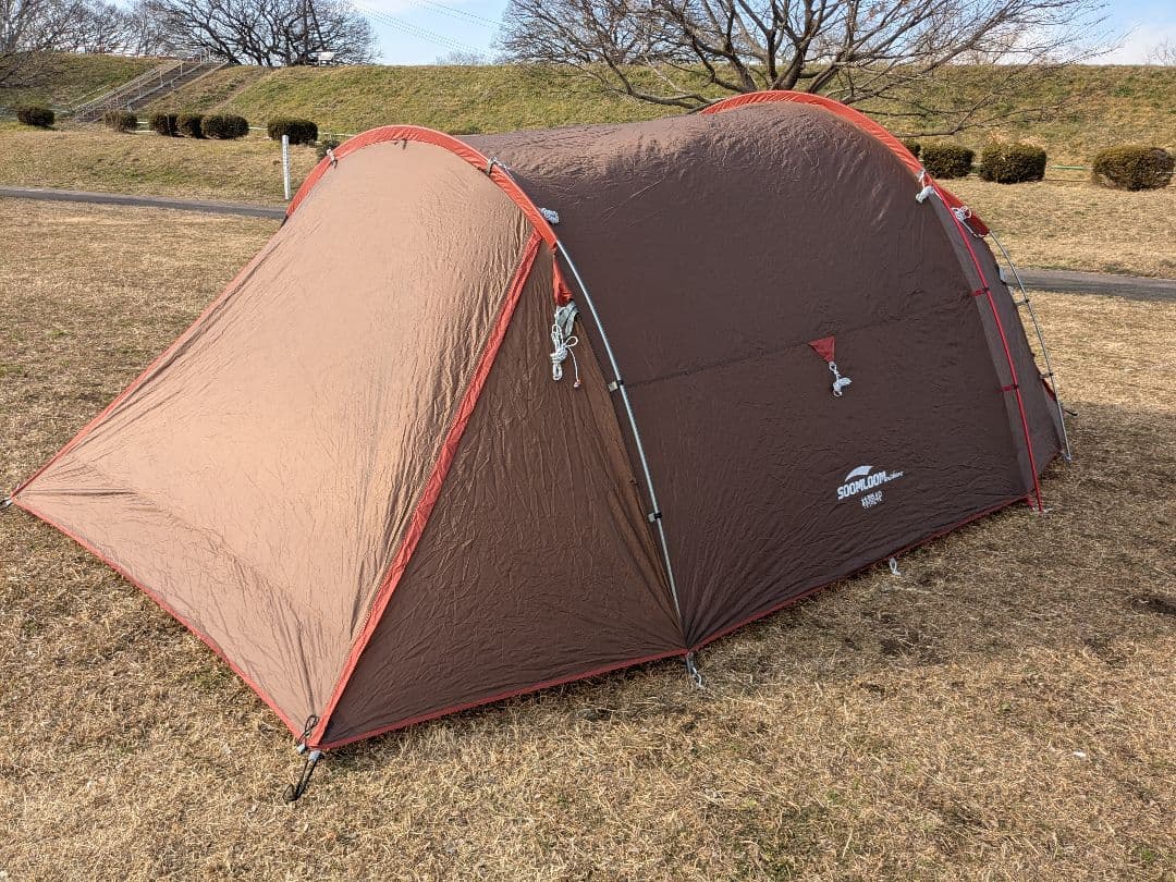 美品】Soomloom 林間4P トンネル2ルームテント