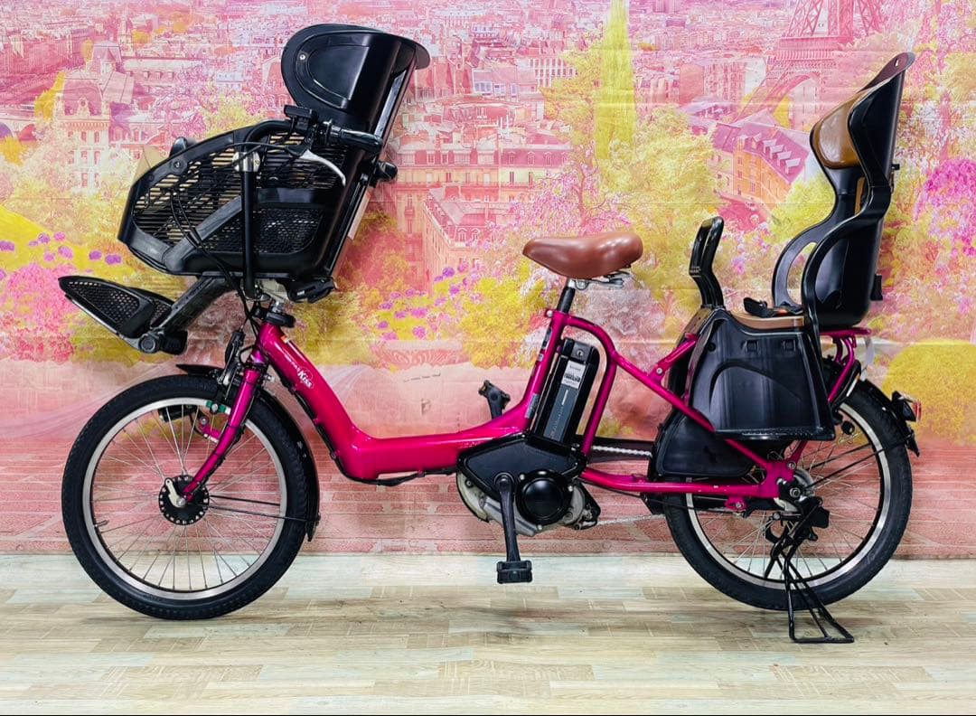 ZK3473 電動自転車 ヤマハ パスキス 子供乗せ 20インチ 送料無料