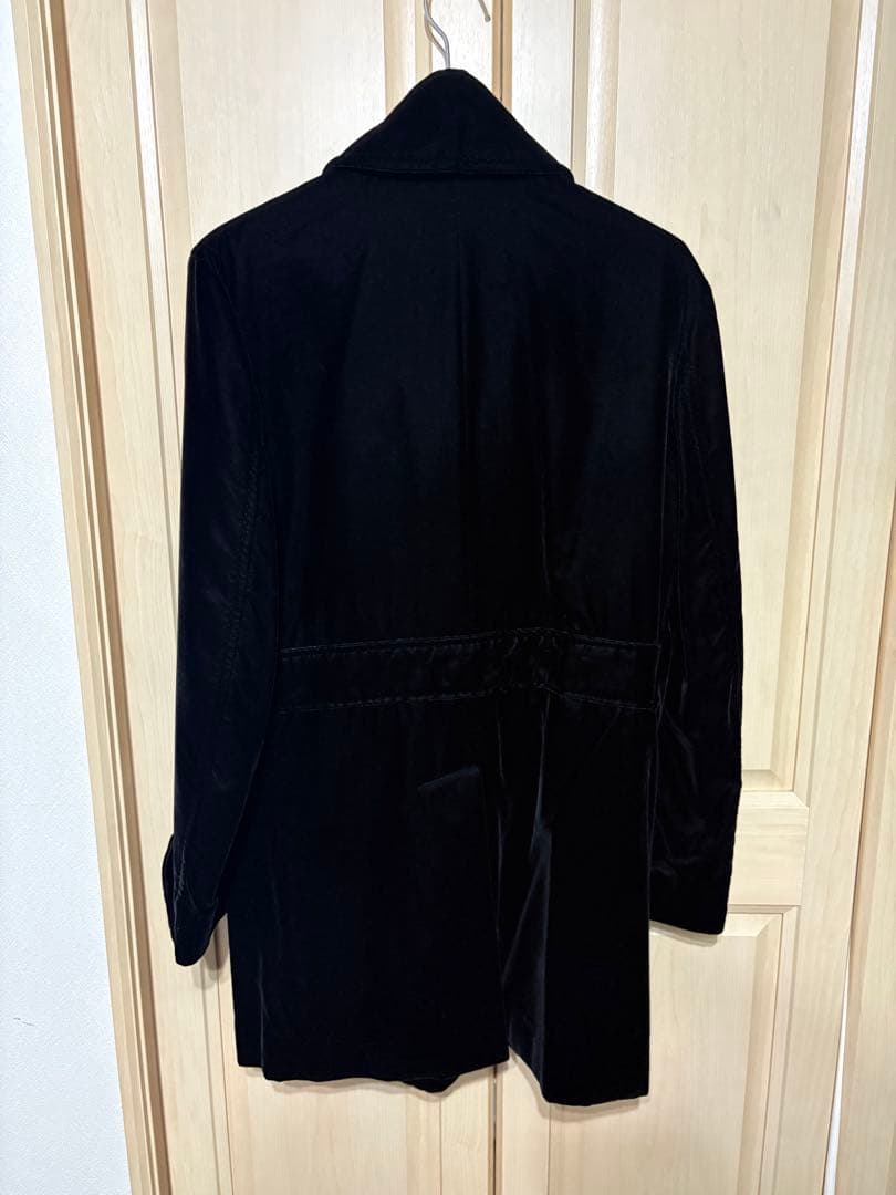 通販ファッション - じ*ラ様 BURBERRY BLACK LABEL ベロア ロングコート