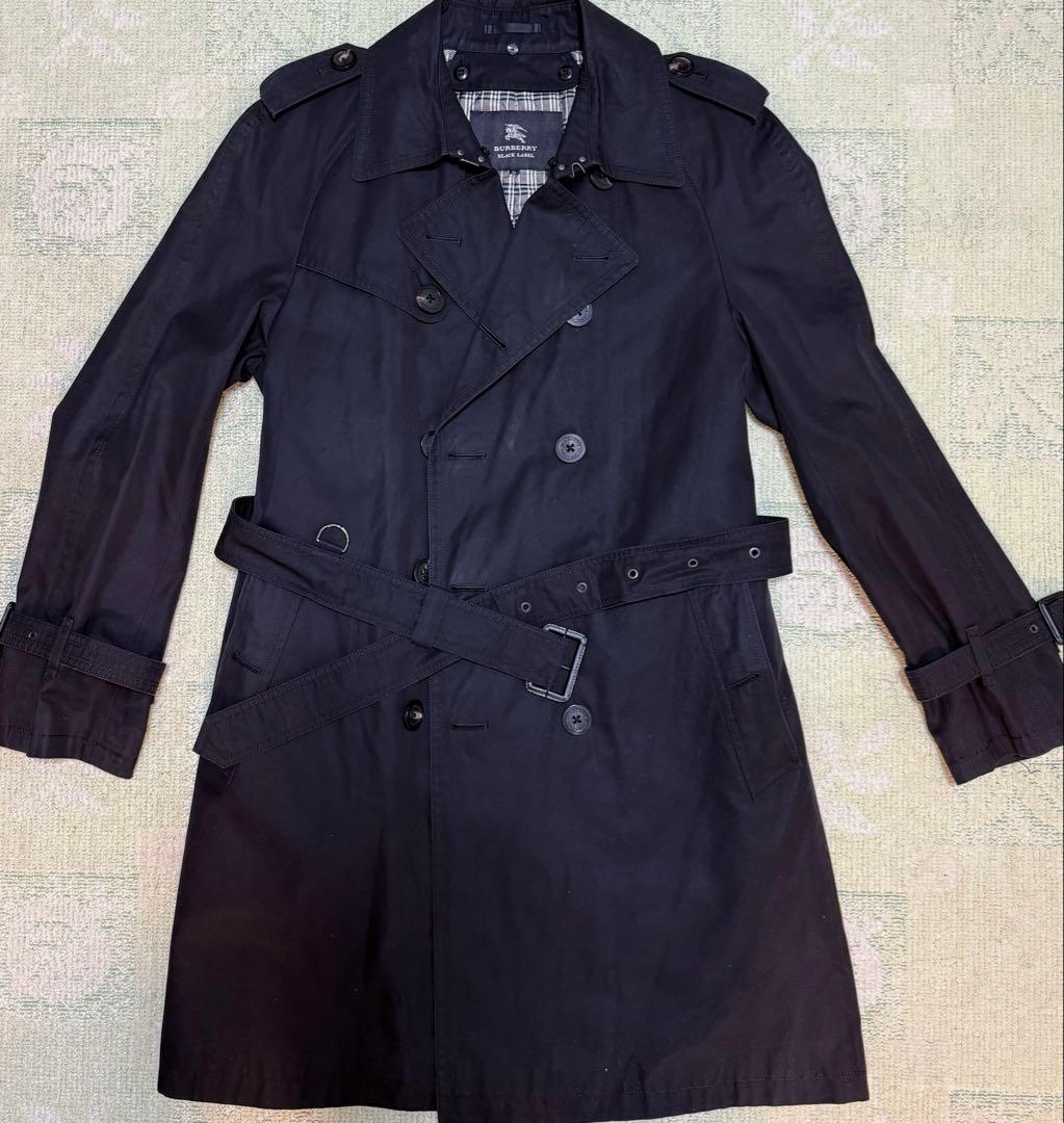 【美品】バーバリーブラックレーベル LL トレンチコート ライナー ブラック 黒 中古・古着通販】BURBERRY BLACK LABEL (バーバリーブラックレーベル