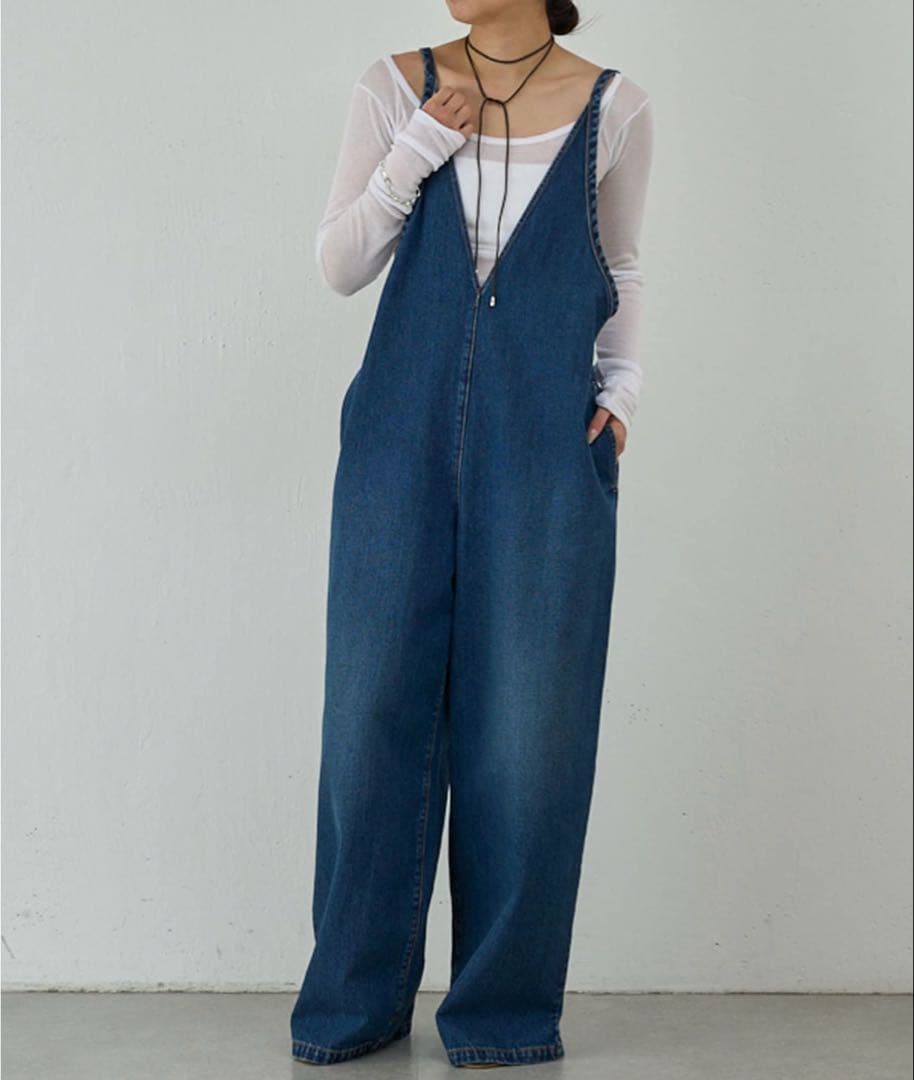 【新品未使用】gallardagalante PEAS デニムサロペット GALLARDAGALANTE（ガリャルダガランテ） 【ガリャルダガランテ】【PEAS