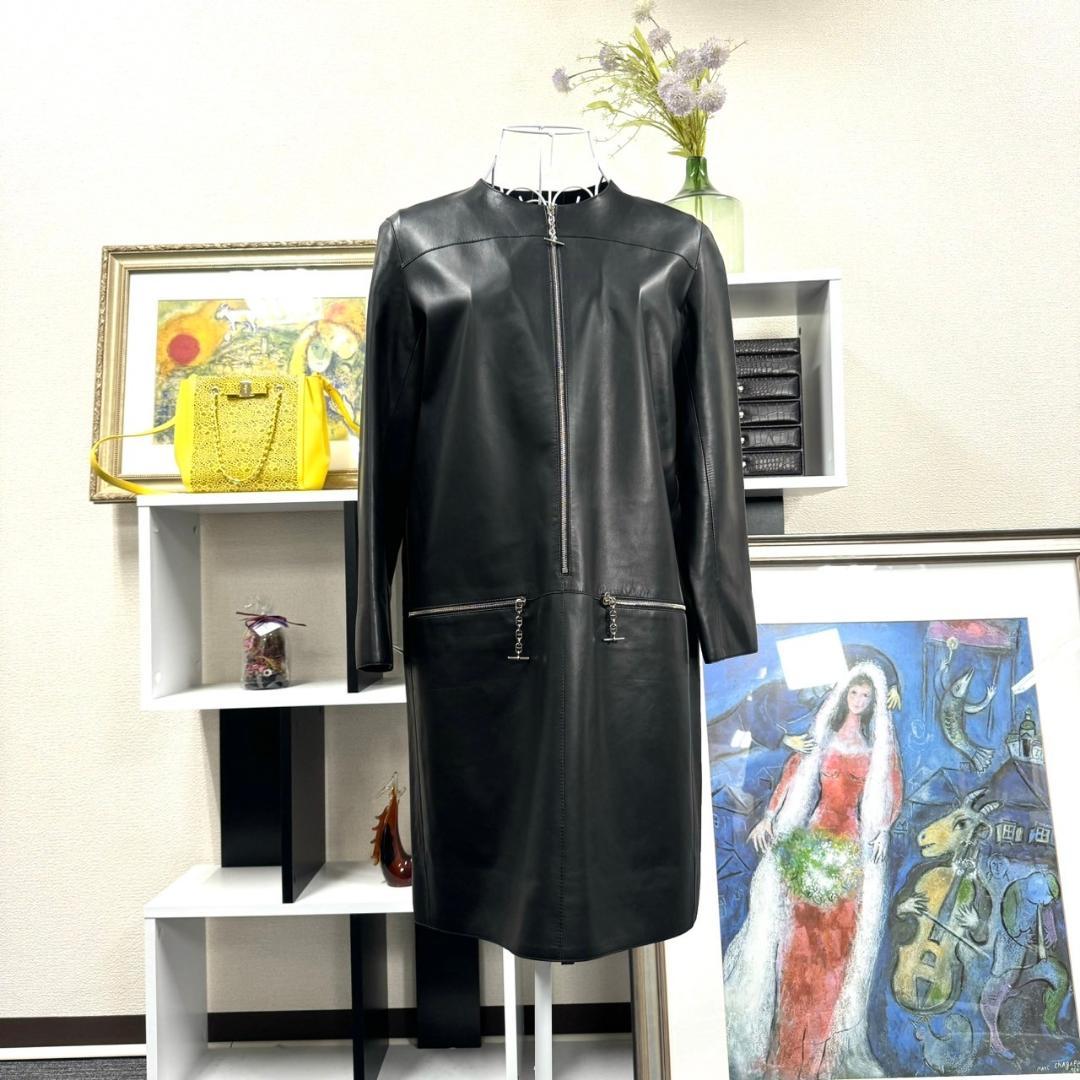 美品 HERMES シェーヌダンクル 34 レザーワンピース 美品 HERMES シェーヌダンクル 34 レザーワンピース - メルカリ