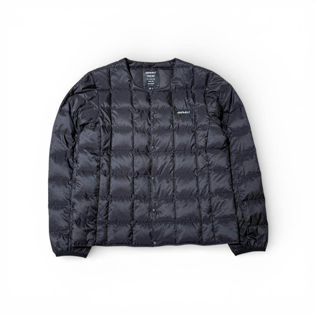 ✨美品✨TAION GRAMICCI インナーダウンジャケット M ブラック GRAMICCI (グラミチ) × TAION INNER DOWN JACKET / × タイオン