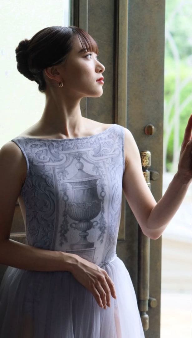 unoa ウノア バレエ レオタード Marble stone】Sleeve design - Balletwear brand unoa