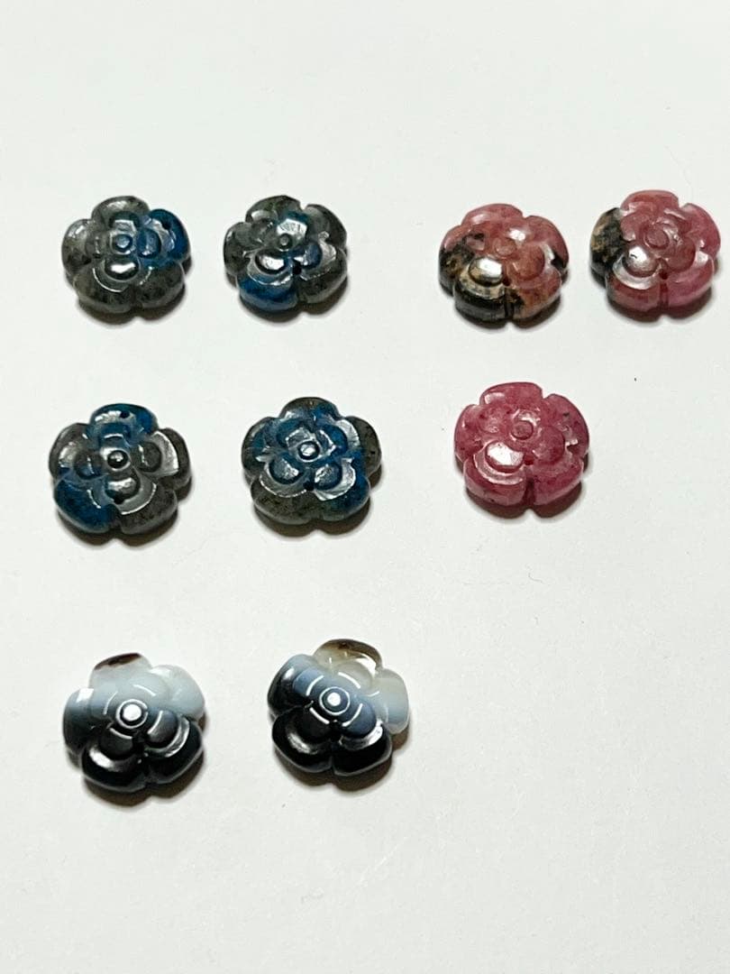 じばにゃん様専用❤️ バンデットアゲート カメリアカービング 14kgf