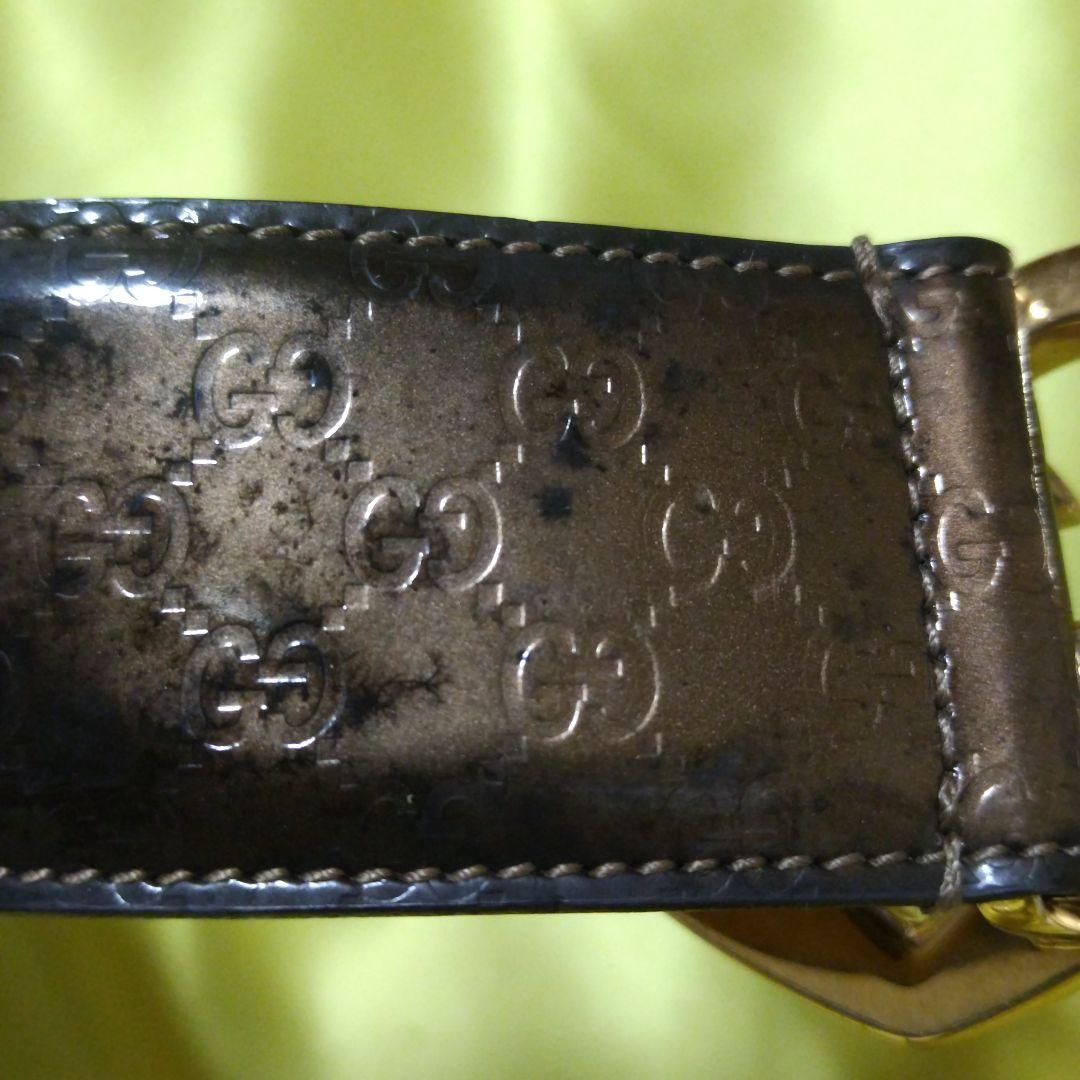 正規 品ファッション - GUCCI ブラックベルト GGロゴ 245856 サイズ96-38