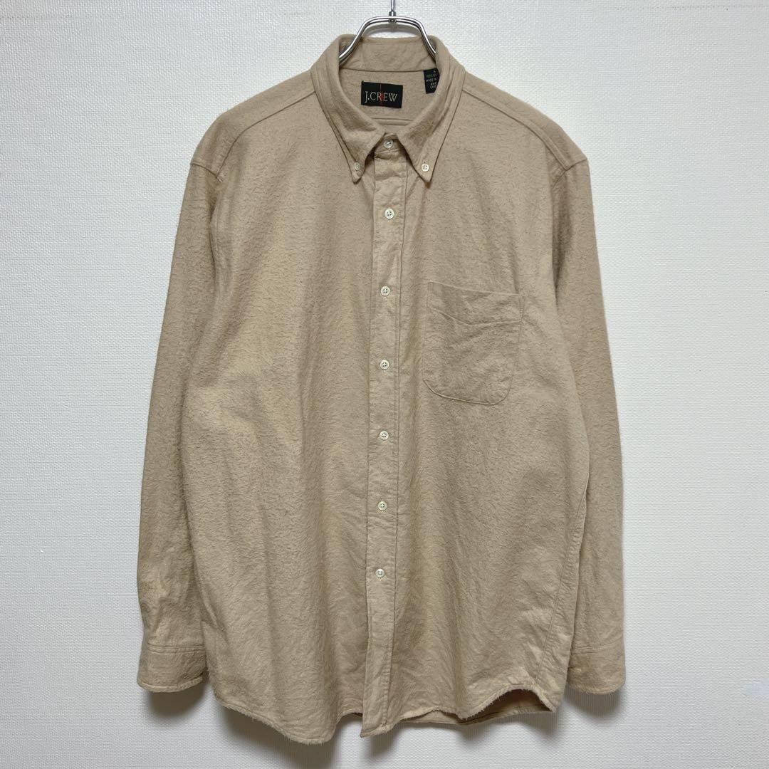 古*鬼様 90sビンテージUSA製 J.CREW シャモアクロスシャツ 巨人タグ