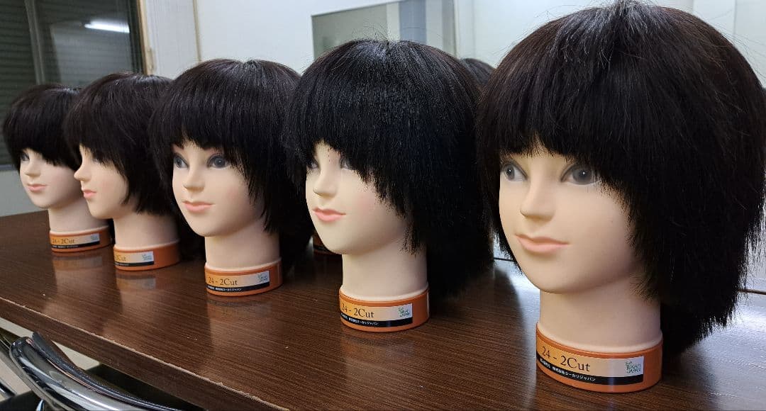 美容師国家試験 カット済みウィッグ10体 - メルカリ