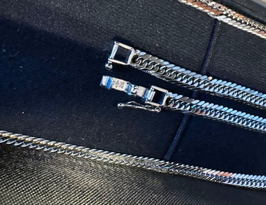 プラチナ　pt900 喜平　トリプル8面　55 cm 33.8g 新品