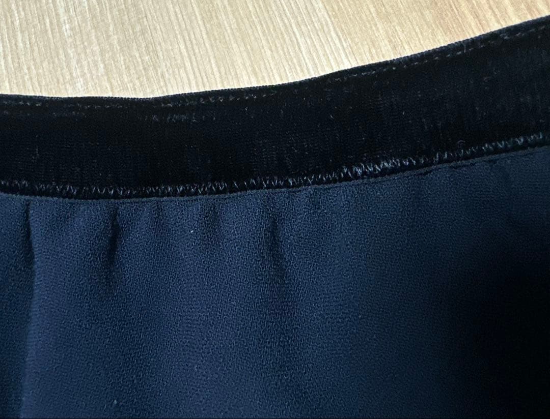 《DRAWER》ウールジョーゼットドロストパンツ　34