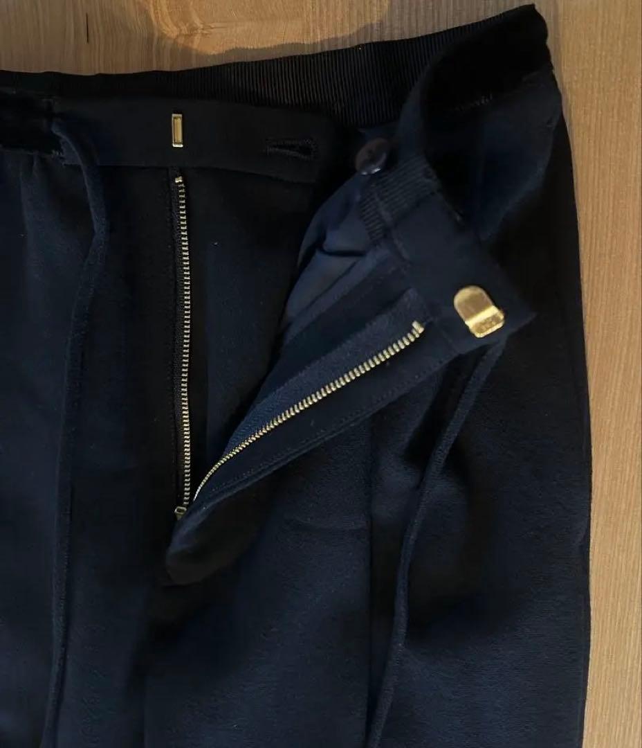 《DRAWER》ウールジョーゼットドロストパンツ　34