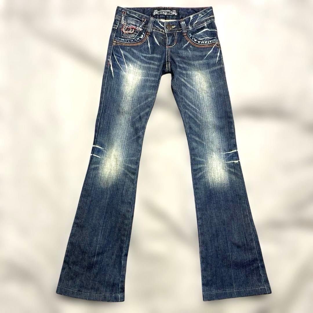 RED PEPPER レッドペッパー 25インチ 刺繍フレア ブーツカットY2K