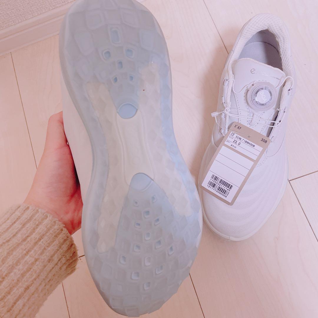 ecco エコー LTI ゴルフシューズ 23.0cm ホワイト