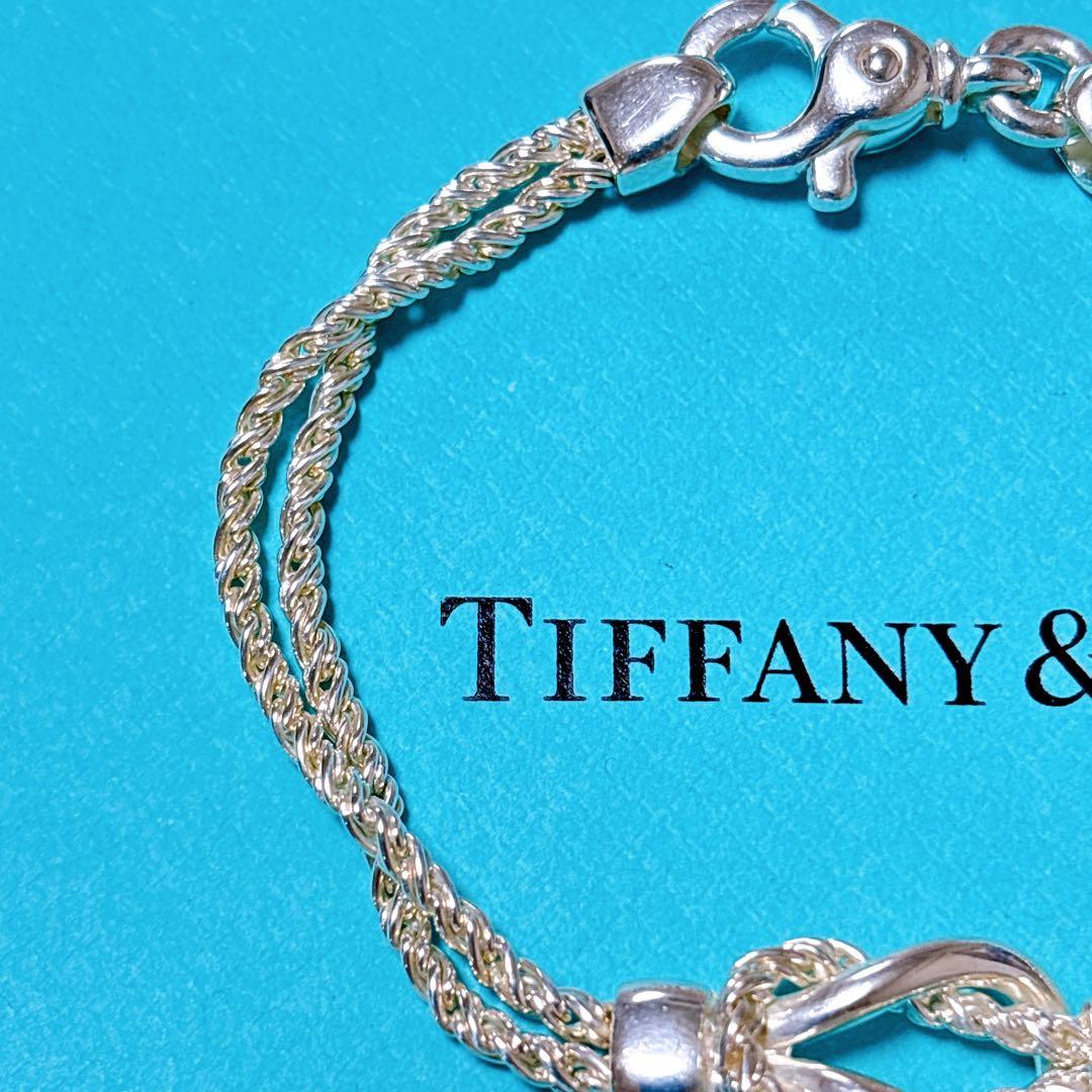 【美品】19.5cm ティファニー ダブルロープ ブレスレット SV925