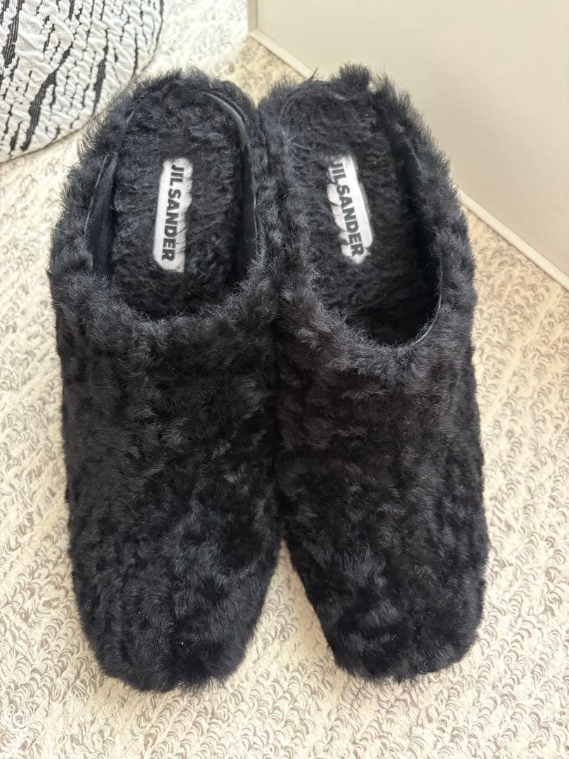 35XXXV様専用】JIL SANDER ボアミュール size38ブラック