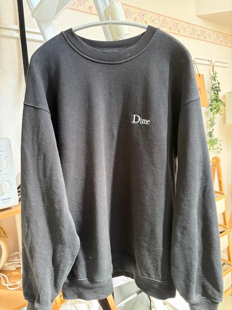 Dime 黒 クルーネック トレーナー - メルカリ