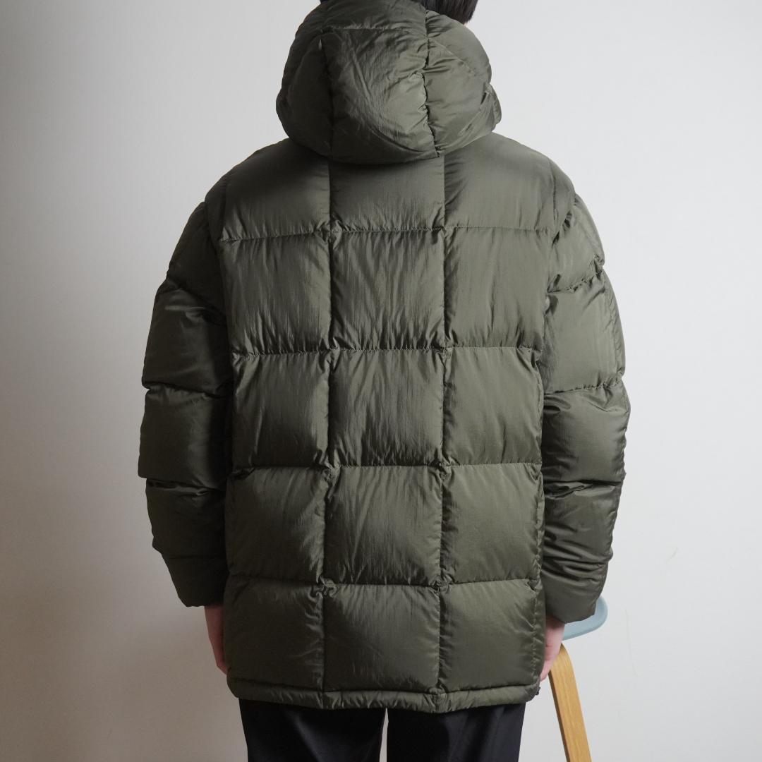 Eddie Bauer リバーシブルダウンジャケット オレンジカーキ/YW55