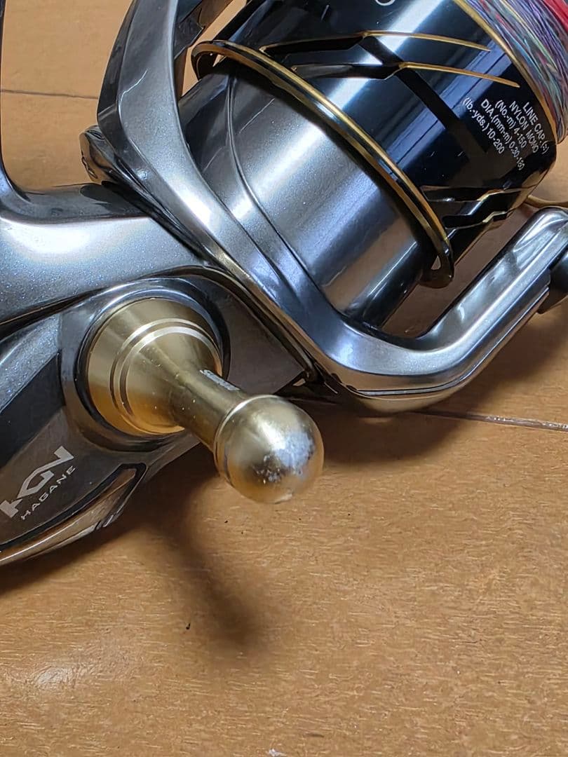 シマノ 16ヴァンキッシュ4000HG 夢屋アルミラウンド型ノブ リール